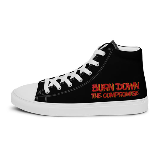 Men’s Warrior Spirit "Burn Down the Compromise" Canvas Shoes
